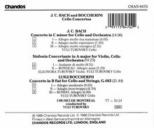 Johann Christian Bach (1735-1782): Cellokonzert c-moll, CD
