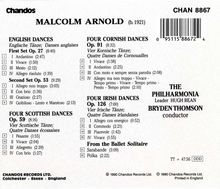 Malcolm Arnold (1921-2006): Scottish,Irish,Cornish &amp; English Dances, CD