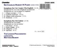 Hubert Parry (1848-1918): Symphonien Nr.3 &amp; 4, CD