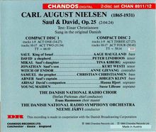 Carl Nielsen (1865-1931): Saul &amp; David, 2 CDs