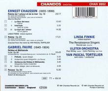 Ernest Chausson (1855-1899): Poeme de l'amour et de la mer op.19, CD