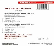 Wolfgang Amadeus Mozart (1756-1791): Klavierkonzerte Nr.20 &amp; 23, CD