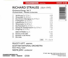 Richard Strauss (1864-1949): Orchesterlieder Vol.2, CD