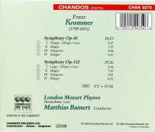 Franz Krommer (1759-1831): Symphonien op.40 &amp; op.102, CD