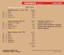 Alexander Gretschaninoff (1864-1956): Symphonie Nr.4, CD