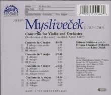 Josef Myslivecek (1737-1781): Violinkonzerte Vol.1, CD