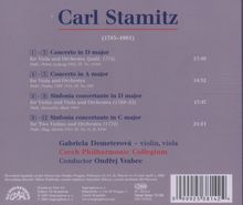 Carl Stamitz (1745-1801): Sinfonie concertante in C &amp; D für Violine,Viola,Orchester, CD