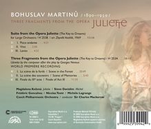 Bohuslav Martinu (1890-1959): 3 Fragmente aus der Oper Juliette, CD