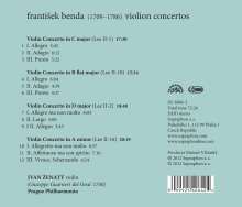 Frantisek Benda (1709-1786): Violinkonzerte C-Dur,B-Dur,D-Dur,a-moll, CD