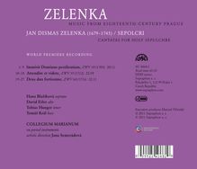 Jan Dismas Zelenka (1679-1745): Kantaten "Sepolcri", CD