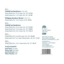 Ludwig van Beethoven (1770-1827): Streichquartette Nr.1-7,14,15, 4 CDs