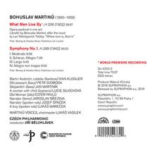 Bohuslav Martinu (1890-1959): What Men Live By (Oper in einem Akt), CD