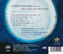 Gustav Mahler (1860-1911): Das Lied von der Erde (Kammermusikfassung von Schoenberg/Riehn), CD