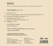 Simon Brixi (1693-1735): Missa ex D, CD