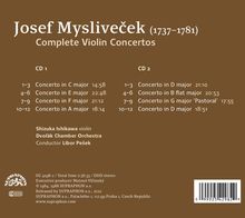 Josef Myslivecek (1737-1781): Sämtliche Violinkonzerte, 2 CDs