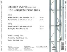 Antonin Dvorak (1841-1904): Klaviertrios Nr.1-4, 2 CDs