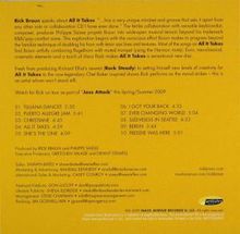 Rick Braun (geb. 1955): All It Takes, CD
