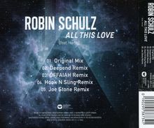 Robin Schulz &amp; Harloe: All This Love, Maxi-CD