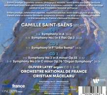Camille Saint-Saens (1835-1921): Symphonien Nr.1-3, 3 CDs