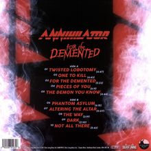 Annihilator: For The Demented (180g) (Red Vinyl), LP