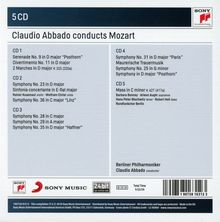 Wolfgang Amadeus Mozart (1756-1791): Claudio Abbado dirigiert Mozart, 5 CDs