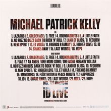 Michael Patrick Kelly: iD Live (Buch Edition), 1 CD, 1 DVD, 1 Blu-ray Disc und 1 Buch