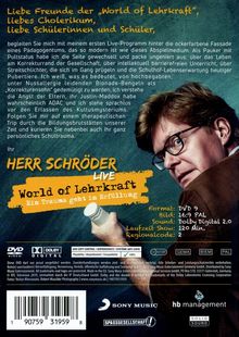 Herr Schröder: World of Lehrkraft (Live), DVD