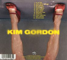 Texte: KIM GORDON, 12 Songtitel. Zwei Beine in roten Glitzerschuhen horizontal ausgestreckt. Logo unten.