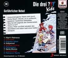 Ulf Blanck: Die drei ??? Kids 80: Gefährlicher Nebel, CD