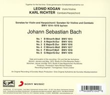 Johann Sebastian Bach (1685-1750): Sonaten für Violine &amp; Klavier BWV 1014-1019, 2 CDs