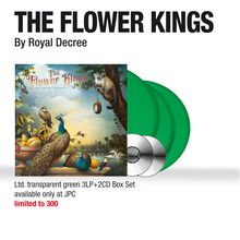 The Flower Kings: By Royal Decree (180g) (Limited Edition Boxset) (Transparent Green Vinyl) (exklusiv für jpc!), 3 LPs und 2 CDs