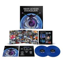 Shirō Sagisu: Neon Genesis Evangelion (Blue &amp; Black Marbled Vinyl), 2 LPs