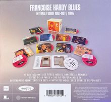 Titel: "FRANÇOISE HARDY BLUES - INTÉGRALE VOGUE 1962-1967 / 11 CDs". CD-Box mit Coverabbildungen einzelner CDs.