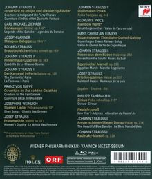 Texte über Werke von Johann Strauss, Carl Michael Ziehrer und mehr. Logos von Sony Classical, Rolex und ORF sind sichtbar.