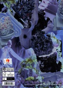 Text: "PRINTED WITH SOY INK", "MIX Packaging Supporting responsible forestry FSC". Farbenfrohe, abstrakte Formen.