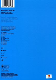 ENHYPEN 7TH MINI ALBUM, Titel: "THE SIN: VANISH (STORM VER.)", Songliste 1-11, blau, Logos unten: BELIFT, HYBE.