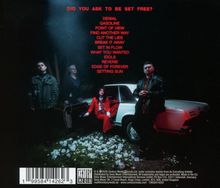 DID YOU ASK TO BE SET FREE? DENIAL GASOLINE POINT OF VIEW... Vier Personen posieren vor einem Auto, umgeben von Blumen.