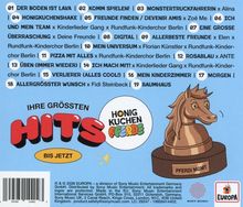 Trackliste von 1 bis 19. Text: "IHRE GRÖSSTEN HITS BIS JETZT", Logo "HONIG KUCHEN PFERDE", Pferdeskulptur mit "PFERDI MGMT".