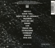„CYCLE“, „TIDAL WAVES“ und weitere Titel in Weiß auf schwarzem Hintergrund, vermutlich eine Trackliste.