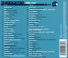 "The Dome Vol. 112" CD1: Lieder von Olivia Dean bis Ravyn Lenae. CD2: Kato, Jon bis Röhrs, Philipp und Ennio. Logo oben rechts.
