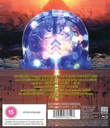 Text: "Century Media Records, LTD; Blu-ray; 15 strong language." Illustration: Ein Astronautenhelm vor einer apokalyptischen Landschaft.