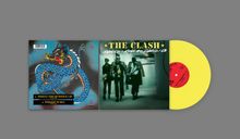 Links: "Should I Stay or Should I Go", "Straight to Hell". Rechts: "The Clash". Gelbes Vinyl mit rotem Label.