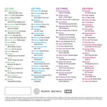 CD ONE: 01> Britney Spears …Baby One More Time  
CD TWO: 01> Spice Girls Wannabe  
CD THREE: 01> Backstreet Boys I Want It That Way  
CD FOUR: 01> Westlife You Raise Me Up  
Logos von SONY MUSIC und EMI 