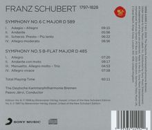 FRANZ SCHUBERT 1797-1828. Symphony No. 6 C Major D 589 und No. 5 B-flat Major D 485. RCA Red Seal Logo.