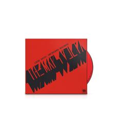 Text: "Lucro Sucio: Unfinished Business". Rotes CD-Cover, schwarzer, kantiger Schriftzug diagonal.
