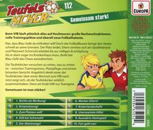 "Teufelskicker 112: Gemeinsam stark!", Blau-Gelb erlebt Chaos, Krankenhaus, Teamwork, 10 Kapitel wie "Krisensitzung!"