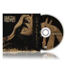 Die Texte "GRACELESS" und "SUICIDE SILENCE" sind prominent. Ein kunstvolles, dunkles Design zeigt Hände und ein Gesicht.