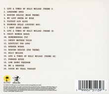 Trackliste: 20 Songs wie "Life & Times of Billy McLane", "Lonesome Dove", "Rancho Deluxe". Logos unten: Island, ein Cowboy.