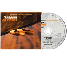 "Sangam & Friends" von Charles Lloyd, Zakir Hussain, Eric Harland. Cover zeigt Ballettschuhe auf Holzboden.