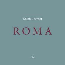 Text: "Keith Jarrett ROMA ECM". Grauer Hintergrund.